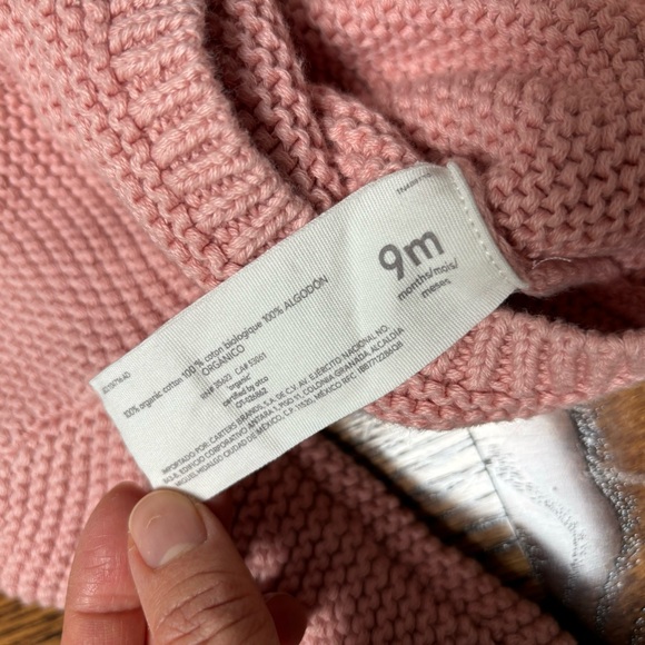 Carter’s Little Planet - Baby Girl - Pink Sweater (9M) - Picture 3 of 4